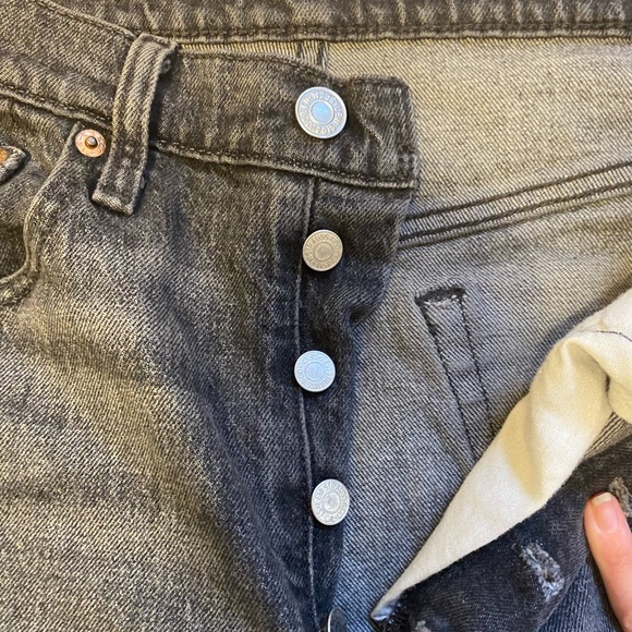 Faded grey Levi 501s - Picture 3 of 6